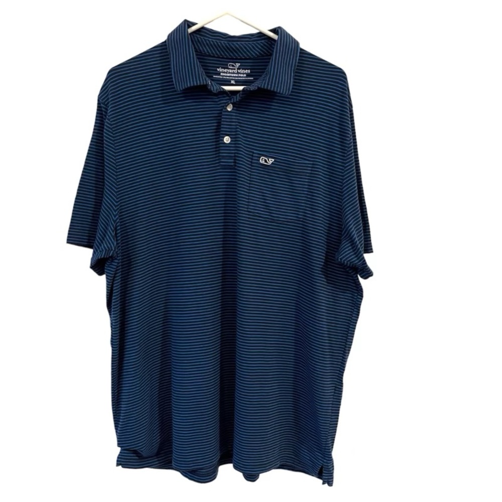 Vineyard Vines Edgartown Polo  Stripe Shirt Sz XL